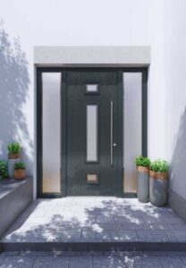 Apeera Silka Birr Composite Door in dark grey