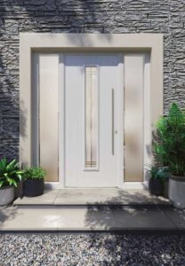 Apeera Silka Compton Composite Door in pale grey