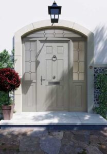Apeera Silka Dunluce Composite Door in mid grey