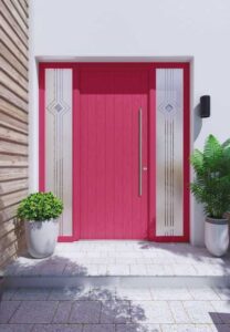 Apeera Silka Mortham Composite Door in shocking pink