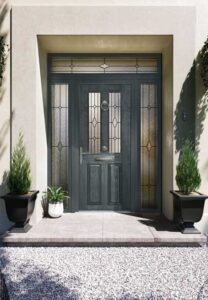 Apeera Silka Rowton Composite Door in dark grey